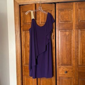 NEW Purple and gold midi dress